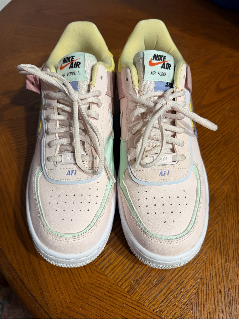 Nike Air Force 1 Shoes - Pastel Pink/Yellow women sz 9